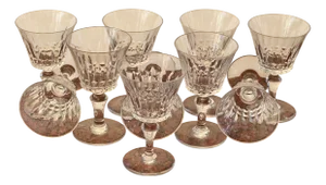 Piccadilly Wine Glasses in Crystal from Baccarat, 1959, Set of 10