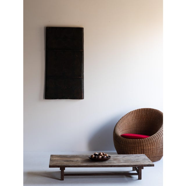 Japanese Japanese Old Wooden Low Table/Wabisabi Coffee Table/1868-1920 For Sale - Image 3 of 12