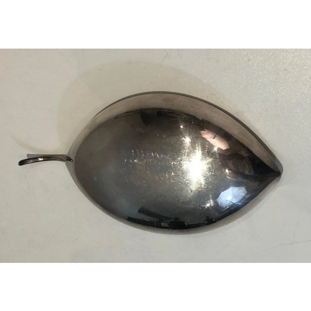 Christofle, Gallia, Silver Plated Leaf Vide-Poche, French, Circa 1930 For Sale - Image 12 of 13