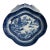Vintage Mottahedeh Blue Canton Shell-Shaped Serving Dish For Sale