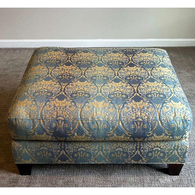 Late 20th Century Baker Furniture Lounge Chair & Ottoman For Sale - Image 10 of 12