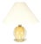 Mid Century Modern Murano Glass Bullicante Table Lamp 1950s | Vintage Gold Flakes Accent Light Italian Hollywood Regency Seguso Barovier Toso For Sale