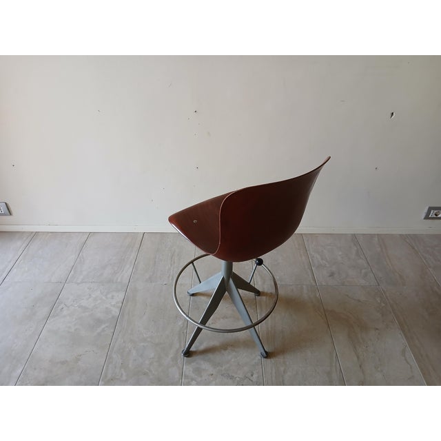 Wood Vintage Industrial Stool, 1960s For Sale - Image 7 of 17