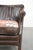 Dark Brown Armchair in Cowhide with a Reversible Kelim Seat Cushion For Sale - Image 11 of 17
