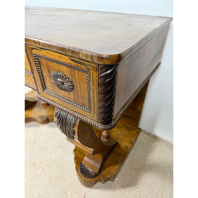 Art Deco Console Table with One Drawer, 1940 For Sale - Image 12 of 16