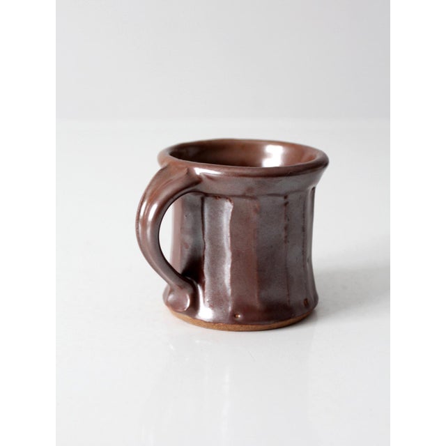Late 20th Century Vintage Handmade Studio Pottery Mug For Sale - Image 5 of 10