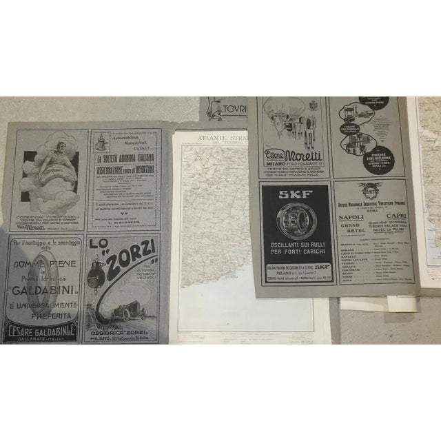 Forest Green Bond Opera Cartographic, International Atlas of the Italian Touring Club with Dedication by Benito Mussolini, Italy 1927, Set of 9 For Sale - Image 8 of 18