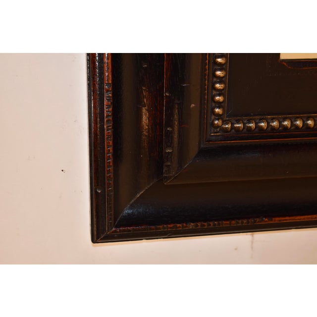 Traditional Vintage Mirror With Wide Molded Frame For Sale - Image 3 of 10