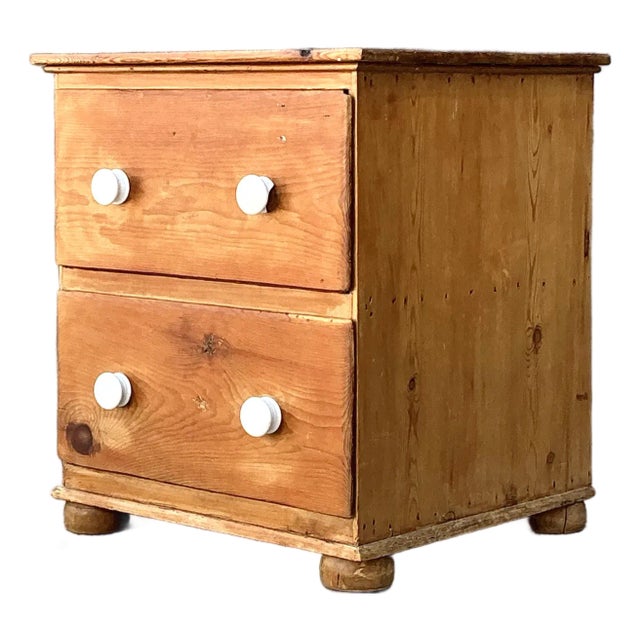 Vintage Small Pine Chest of Drawers For Sale