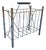 Vintage Modern Design Magazine Rack in Chrome Metal For Sale