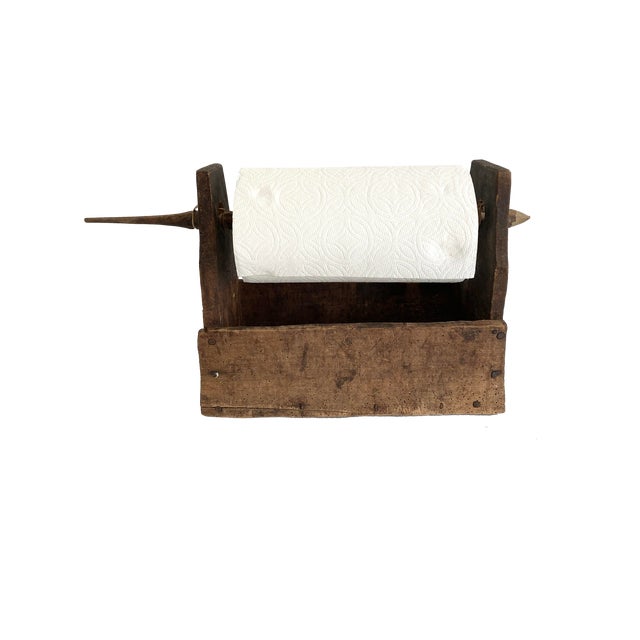 Rustic Turkish Wool Spinning Towel Holder For Sale