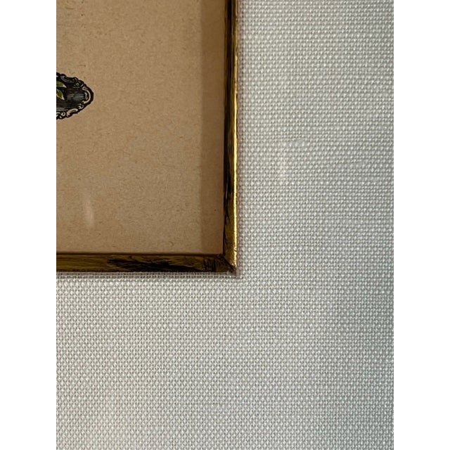 Vintage 19th Century, Gilt Framed Color Urbain Dubois Engraving of Five Elaborate Dishes From La Cuisine Classique, Under Glass For Sale In Los Angeles - Image 6 of 8