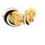 Antique White Vintage Maz 14k Gold Conch Shell Mabe Pearl Gemstone Clip Earrings, Pair For Sale - Image 8 of 13