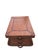 Brown 1990s Thomasville Leather Wrapped Rattan Side End Table Trunk East Indies W/ Storage For Sale - Image 8 of 12