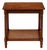 19th Century English Oak Two-Tier Side Table With Caned Lower Shelf For Sale
