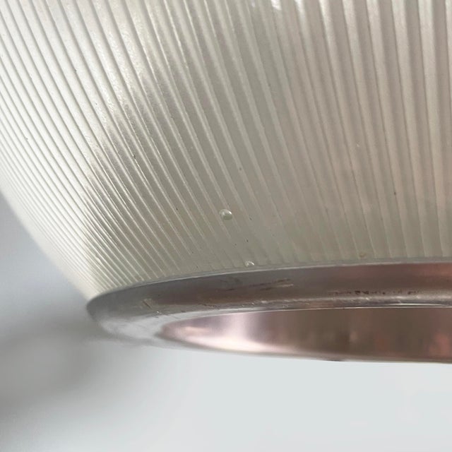Mid-Century Modern Italian Glass and Metal Feltre Chandelier by Ignazio Gardella for Greco, 1960s For Sale - Image 12 of 16