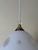 Swedish Milk Glass Pendant with Floral Motif and Brass in the style of Harald Notini, 1960s For Sale - Image 15 of 18