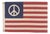 100% Cotton Flag, Vintage Style Faded American Peace Sign, Double Sided Print For Sale