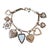 Shabby Chic Heart Charm Bracelet For Sale - Image 3 of 5