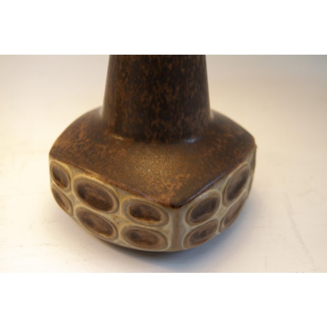 Brown Danish Ceramic Table Lamps by Marianne Starck for Michael Andersen, 1960s., Set of 2 For Sale - Image 8 of 18