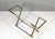 Hollywood Regency Acrylic Glass and Brass Console Table by Charles Hollis Jones, 1980s For Sale - Image 9 of 15