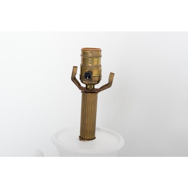 Paint Pair Dorothy Draper style Bulbous Urn Lamps with Shell Detail For Sale - Image 7 of 12