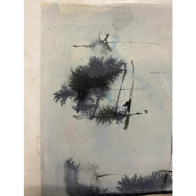 "Now I Float Iv" Original Mixed Media Painting on Paper by Zac Woodiel For Sale - Image 4 of 7