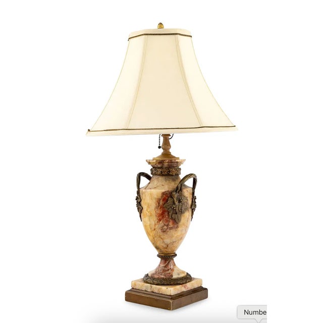 Antique French Marble & Gilt Bronze Urn Now a Designer Lamp.