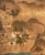 Gold Japanese Village Landscape Scene Byobu Screen, 19th Century For Sale - Image 8 of 13