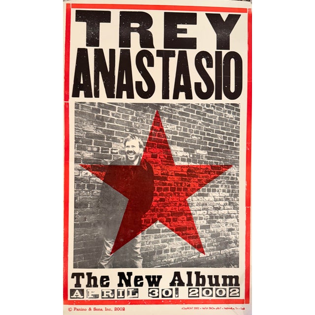Promotional poster issued in conjunction with the 2002 release of Trey Anastasio’s self-titled debut solo album. The bold...