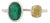 Modern Toi Et Moi Emerald & Yellow Diamond Bypass Ring Size 7, 1.88ct in 18k White Gold For Sale