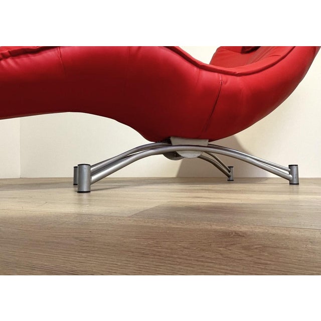 Gray Red Model DS151 Chaise Longue by Jane Worthington for de Sede, 1990s For Sale - Image 8 of 9