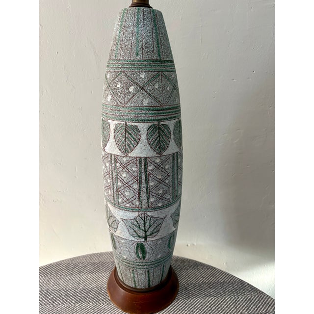 Mid-Century Modern 1970's Ceramic Table Lamp, Attributed to Fratelli Fanciullacci For Sale - Image 3 of 6