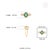 1 CTW Zambian Emerald and Diamond Bezel Set Ring Size 6.5 in 18k Gold For Sale - Image 9 of 14