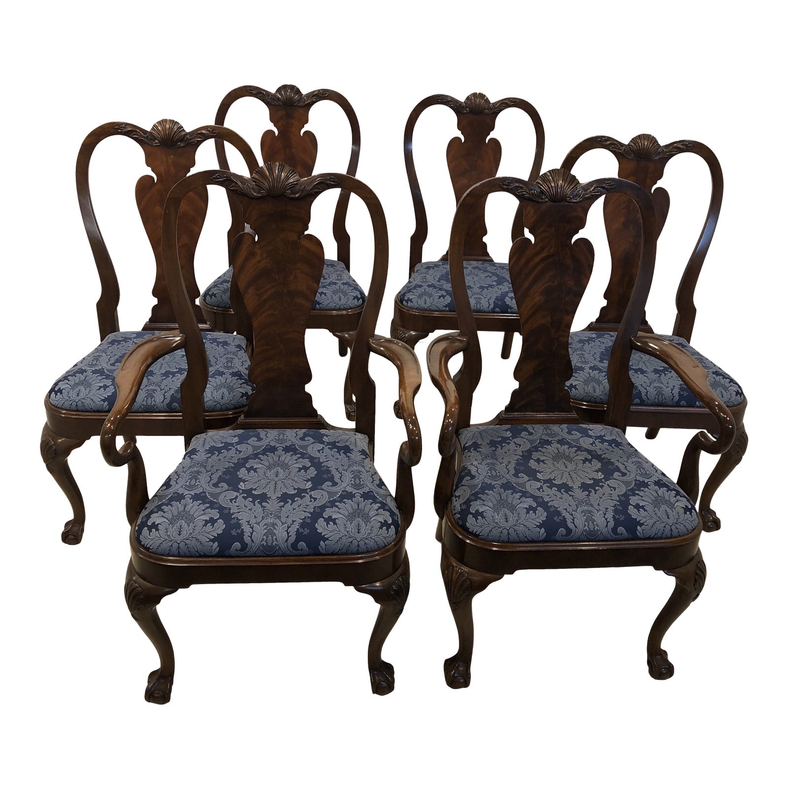 Karges Furniture Queen Ann Dining Chairs Set of 6 Chairish