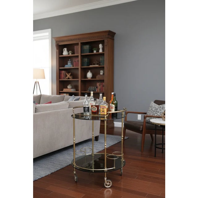 Vintage Brass Serving Trolley, 1970s For Sale - Image 6 of 13