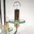Gaetano Sciolari Mid-Century Modern Chrome, Glass & Brass Chandelier by Gaetano Sciolari For Sale - Image 4 of 9
