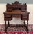 Wood Antique French Petite Barley Twist Desk Carved Oak Renaissance Revival c.1890 For Sale - Image 7 of 18