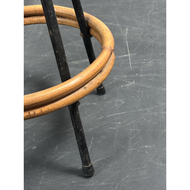 Mid-Century Dutch Rattan Bamboo Bar Stools by Dirk Van Sliedrecht for Rohé Noordwolde, 1950s For Sale - Image 16 of 18