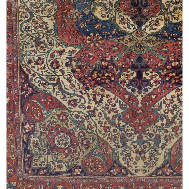 Fine Antique Persian Mohtasham Kashan Rug 6'11" X 10’0" For Sale - Image 4 of 6