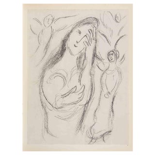 Marc Chagall, Sarah and the Angels, Héliogravure, 1960 For Sale
