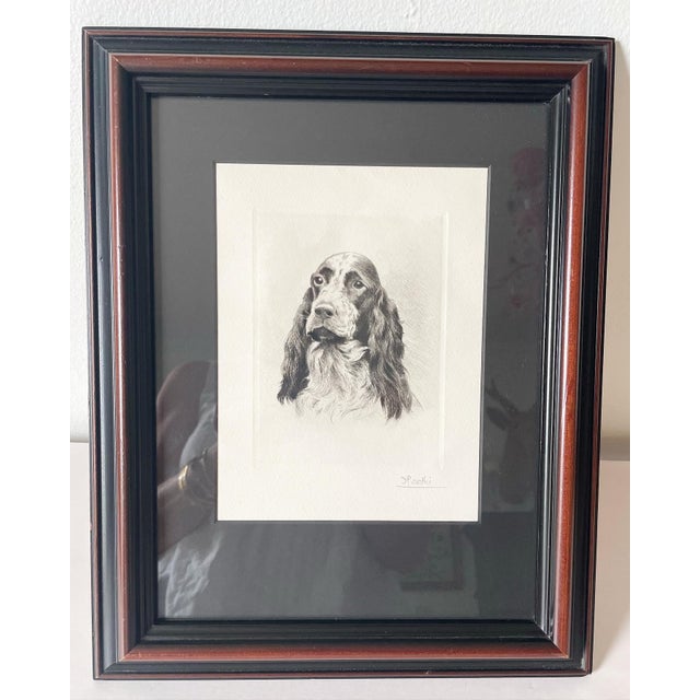 Vintage Portrait of an English Setter Sign by the Artist For Sale - Image 4 of 6