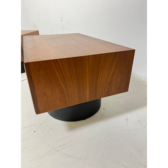 Brown C. 1960s Rs Associates Mid-Century Modern Teak Nightstands - A Pair For Sale - Image 8 of 11