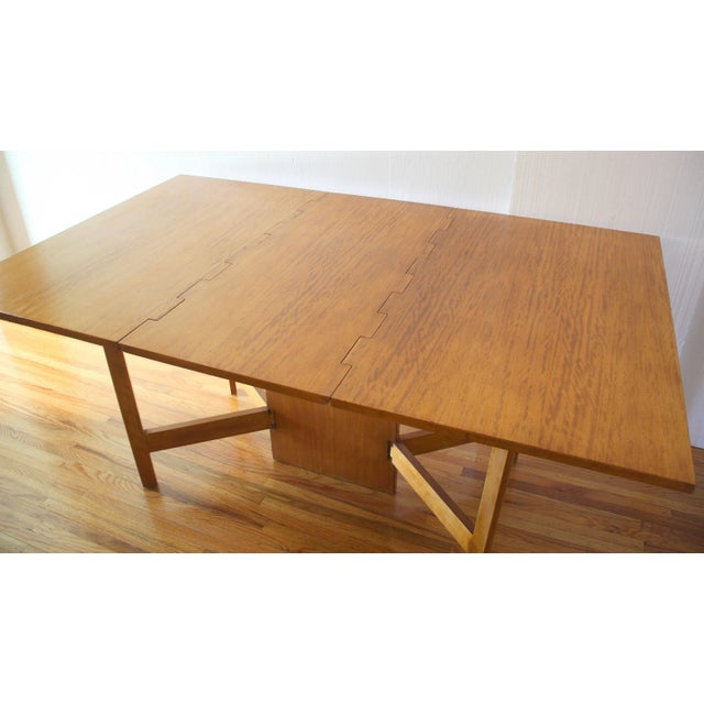 George Nelson Mid Century Modern Gateleg Table by George Nelson for Herman Miller For Sale - Image 4 of 6