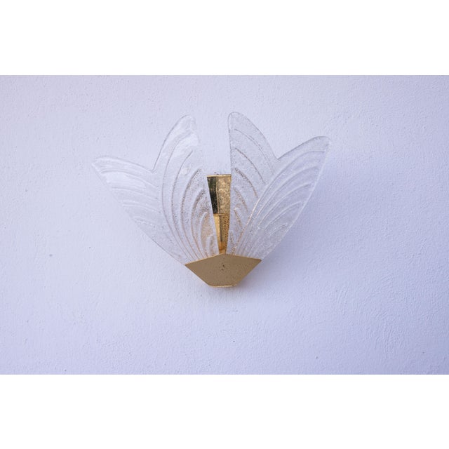 1970s Sorrento Murano Glass Ceiling Light and Wall Lights - 6 Piece Set For Sale - Image 6 of 12