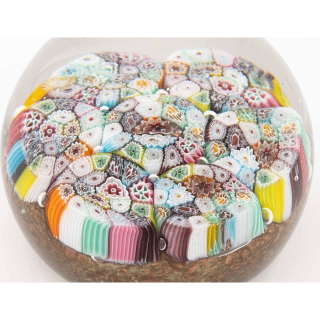 Collection of Seven Collection of Murano and French Millefiori Glass Paperweights For Sale - Image 14 of 16