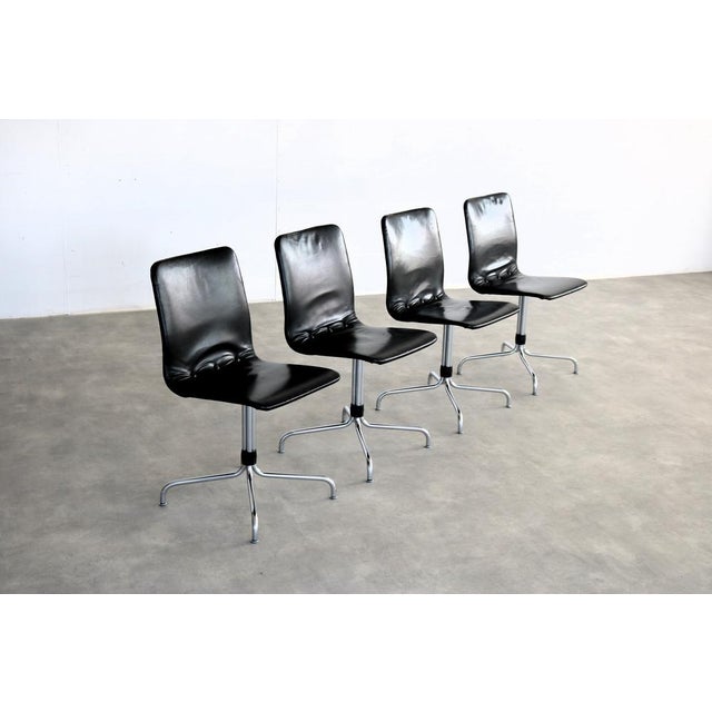 Mid-Century Modern Vintage Dining Chairs from Brabantia, 1970s, Set of 4 For Sale - Image 3 of 11