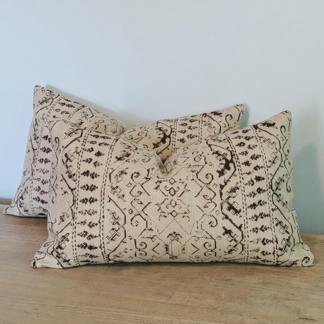 Not Yet Made - Made To Order Soane Britain Symi Chesnut Lumbars -Pair For Sale - Image 5 of 5