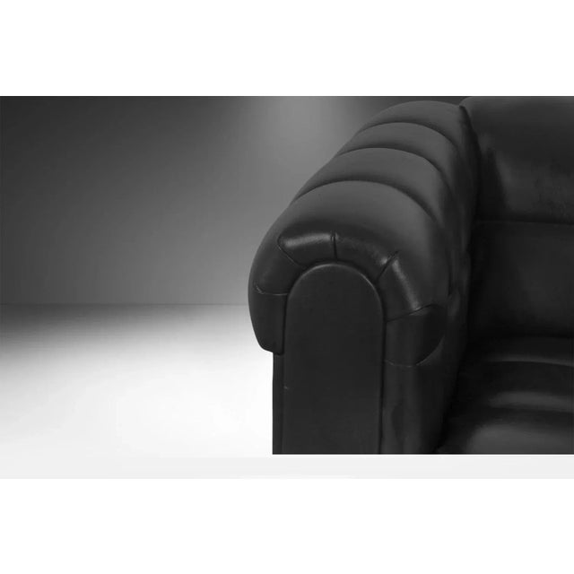 1960s Mid-Century Black Tufted Sofa Edward Wormley for Dunbar Style For Sale - Image 13 of 16