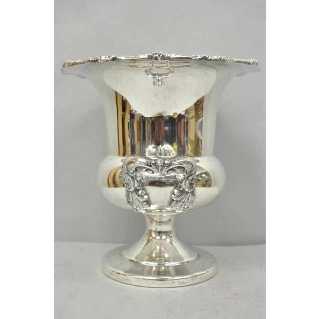 Vintage Victorian Silver Plated Trophy Cup Urn Champagne Chiller Ice Bucket For Sale - Image 9 of 18